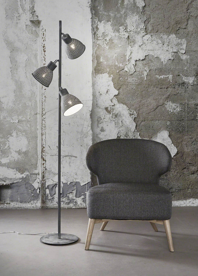 Stehleuchte ZEEF mit 3 Schirmen Iron Grey