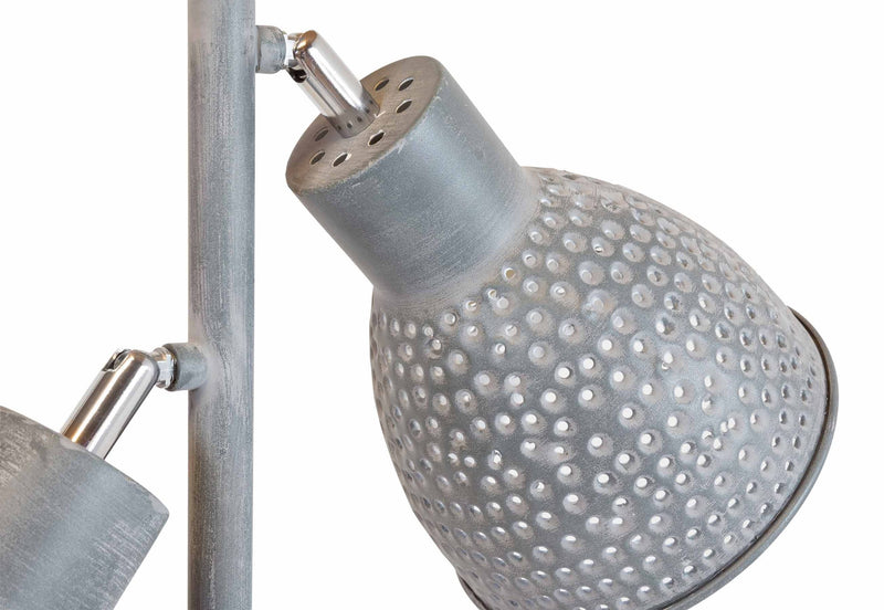 Tischleuchte ZEEF mit 2 Schirmen kleine Stehleuchte Iron Grey