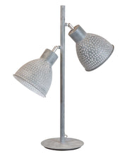 Tischleuchte ZEEF mit 2 Schirmen kleine Stehleuchte Iron Grey