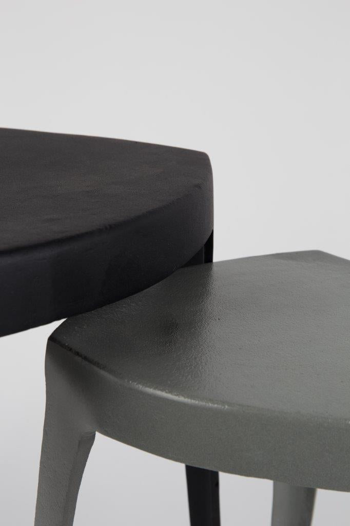 Beistelltisch Set TIGA von ZUIVER aus Aluminiumguss