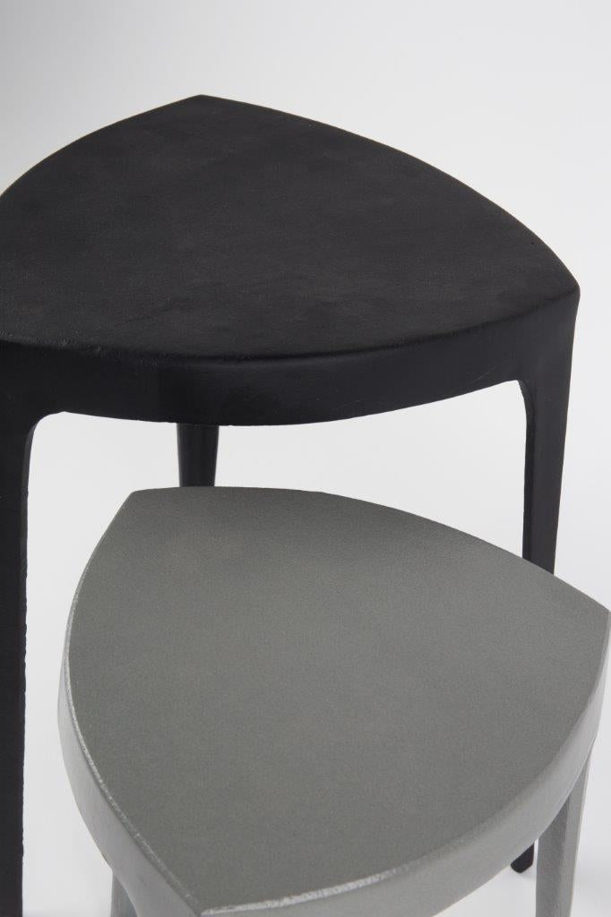 Beistelltisch Set TIGA von ZUIVER aus Aluminiumguss