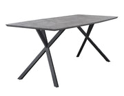 Esstisch HENK 160 x 90 cm Tischplatte in Beton-Optik