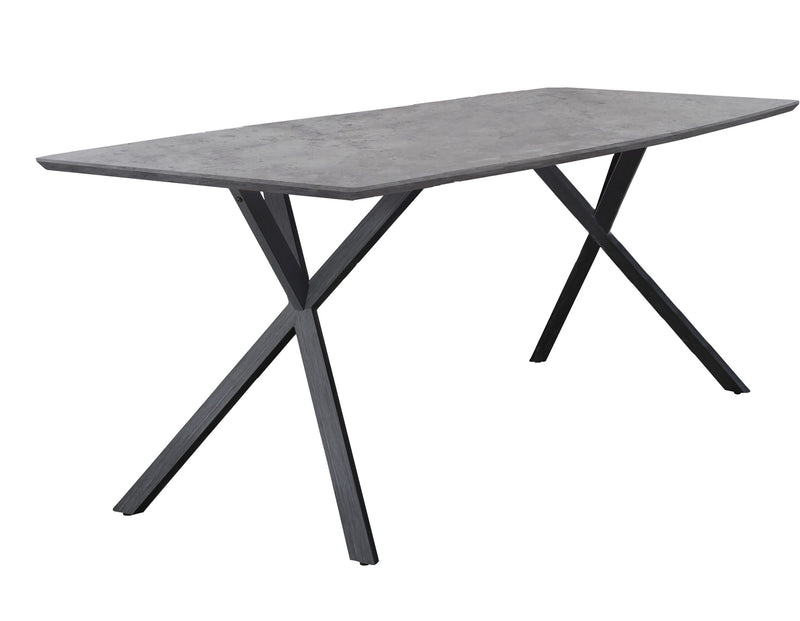 Esstisch HENK 190 x 90 cm Tischplatte in Beton Optik