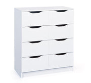 Kommode WESTPHALEN 8-B Weiß 8 Schubläden