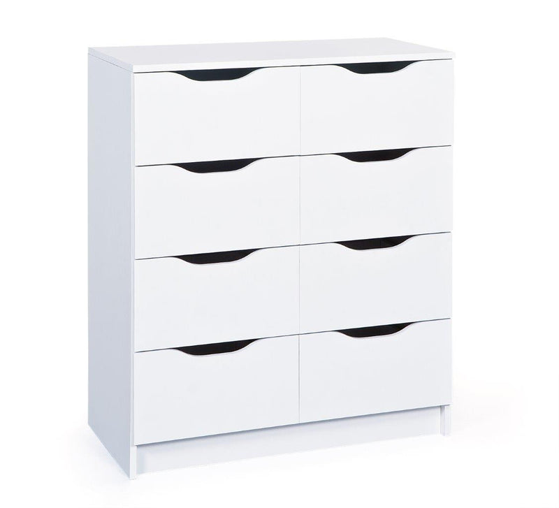 Kommode WESTPHALEN 8-B Weiß 8 Schubläden