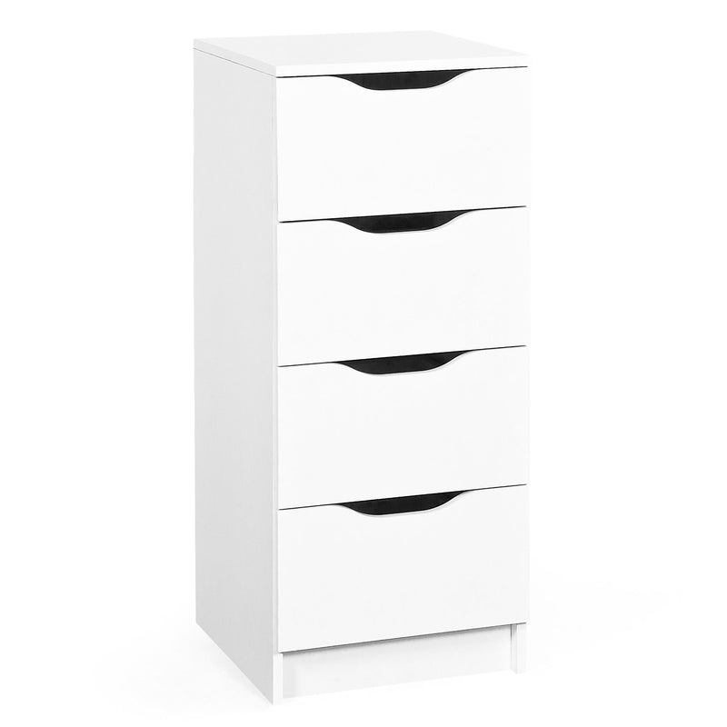 Kommode WESTPHALEN 4 in Weiß mit 4 Schubladen, 41x41x92 cm