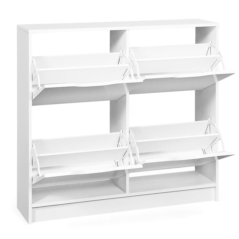 Schuhschrank WESTPHALEN SK4 Schuhkipper in Weiß, 4 Kippladen