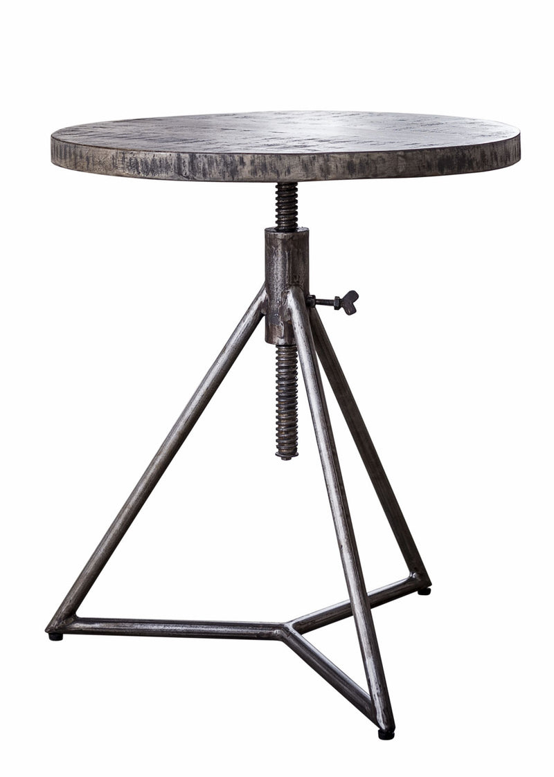 Beistelltisch RIFT 50 cm Mangoholz lehmbraun Antik-Look