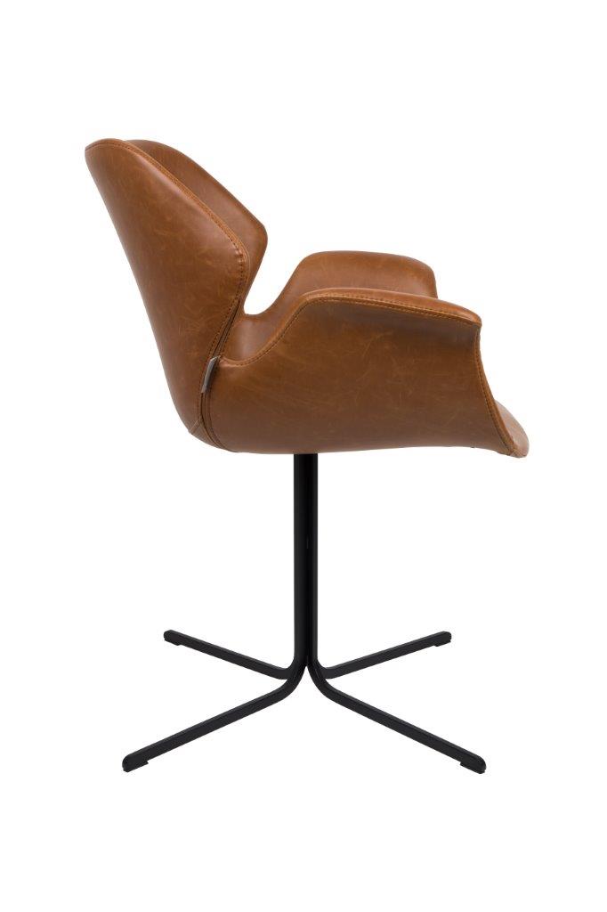 Esszimmerstuhl NIKKI ALL BROWN von ZUIVER 