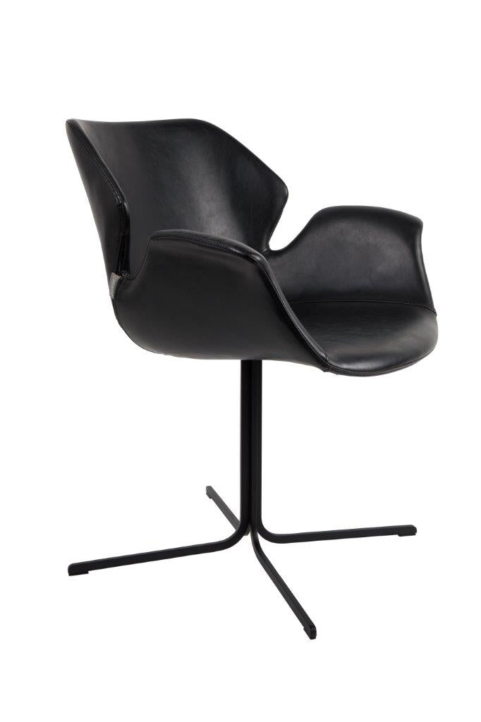 Esszimmerstuhl NIKKI ALL BLACK von ZUIVER 