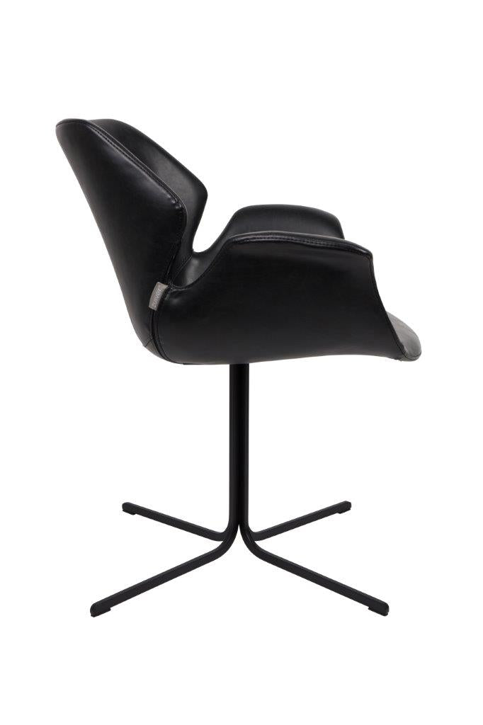 Esszimmerstuhl NIKKI ALL BLACK von ZUIVER 