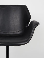 Esszimmerstuhl NIKKI ALL BLACK von ZUIVER 