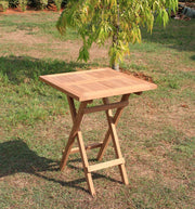 Klapptisch Gartentisch 60 x 60 cm in Premium Teak