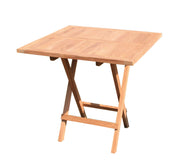Klapptisch Gartentisch 60 x 60 cm in Premium Teak