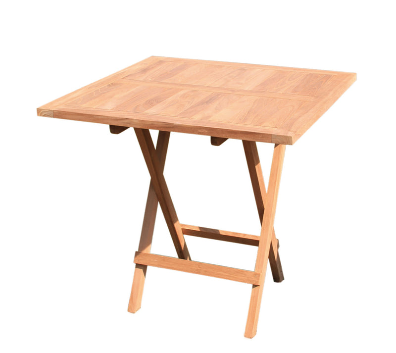 Klapptisch Gartentisch 60 x 60 cm in Premium Teak