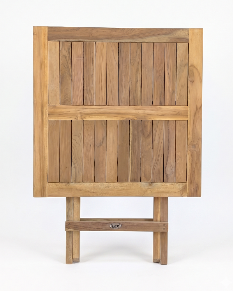 Klapptisch Gartentisch 70 x 70 cm in Premium Teak