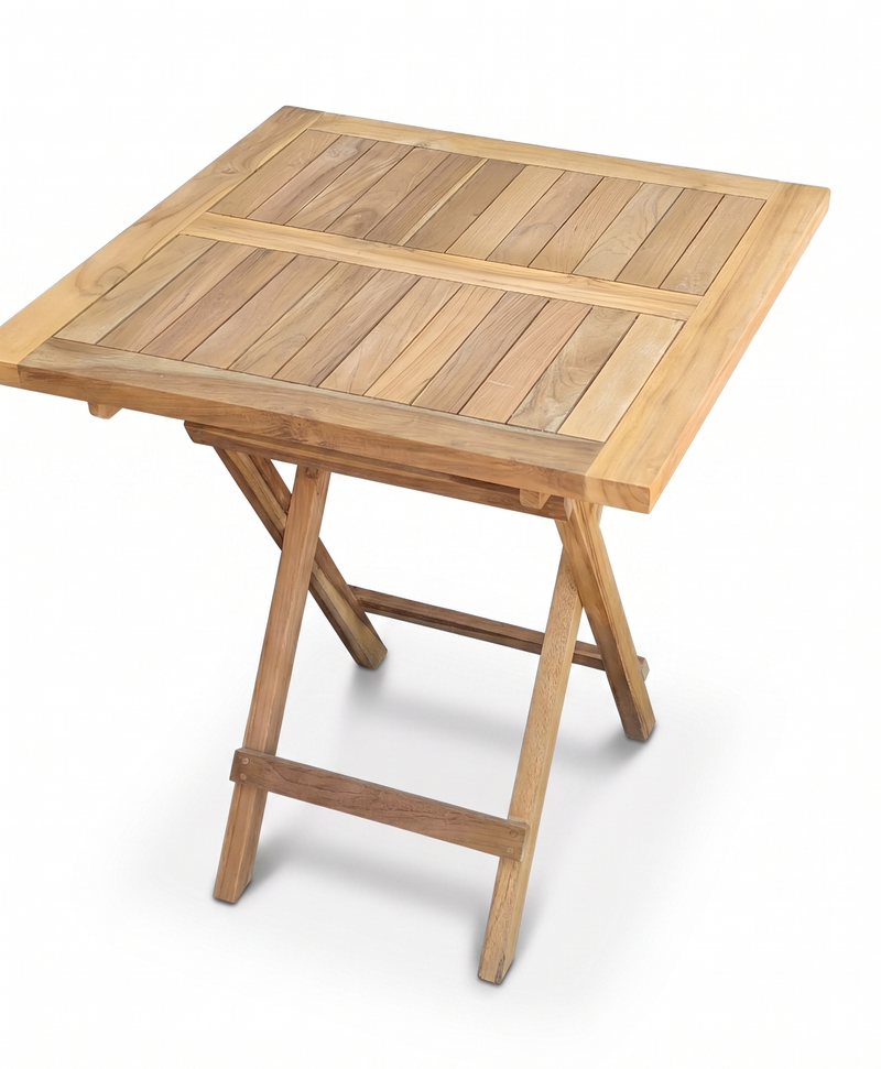 Klapptisch Gartentisch 70 x 70 cm in Premium Teak