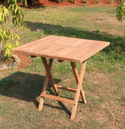 Klapptisch Gartentisch 80 x 80 cm in Premium Teak