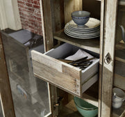 Vitrine BONANZA mit LED Beleuchtung - Driftwood Nachbildung
