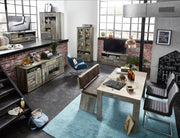 Vitrine BONANZA mit LED Beleuchtung - Driftwood Nachbildung