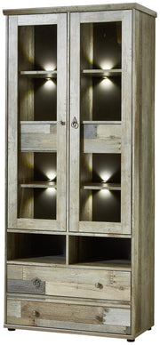 Wohnzimmerschrank Wohnwand BONANZA DD80 - Driftwood Nachbildung
