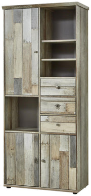 Wohnwand Wohnzimmerschrank BONANZA DD81 - Driftwood Nachbildung