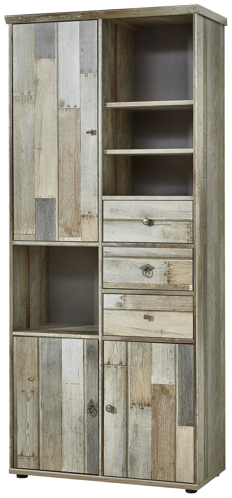 Wohnwand Wohnzimmerschrank BONANZA DD81 - Driftwood Nachbildung