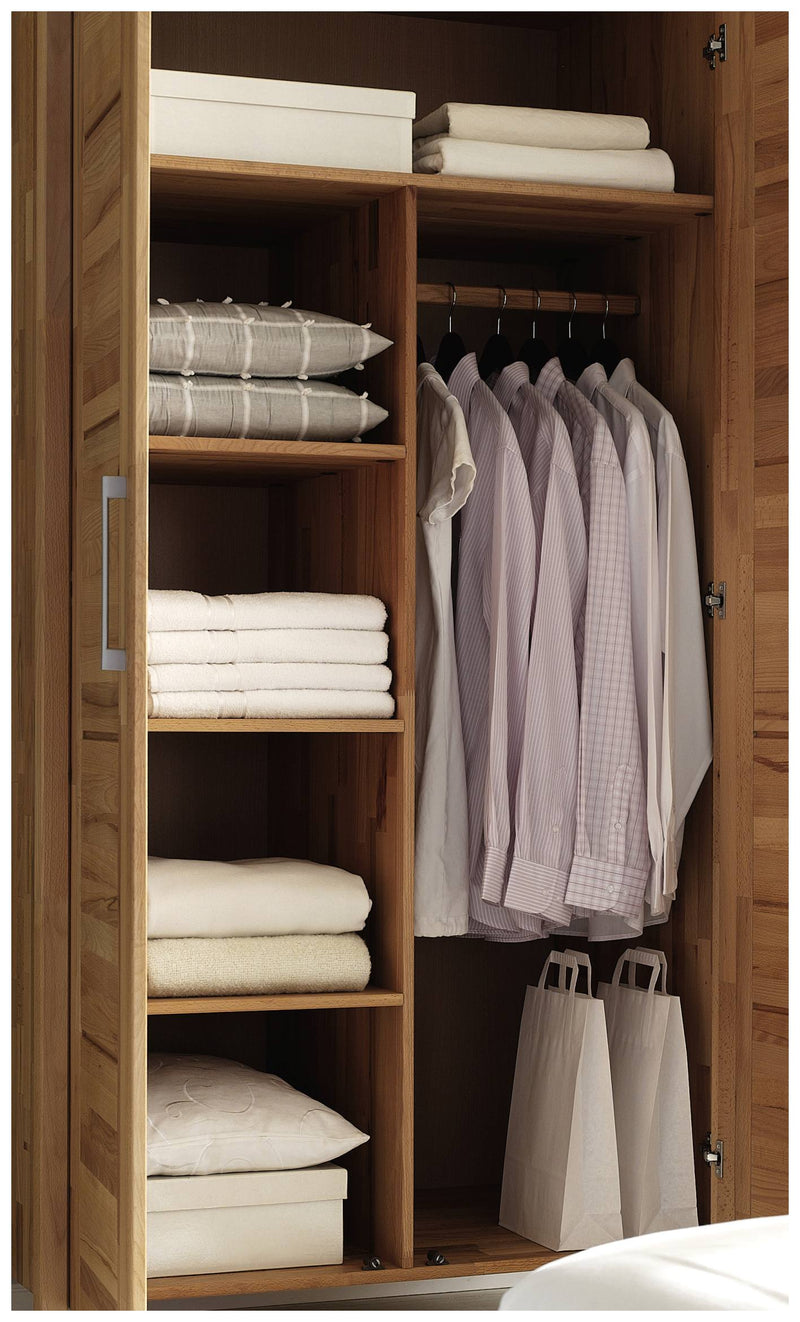 Inneneinteilung 98 cm Kernbuche für Schrank HALVAR + YLVA mit 2 Türen