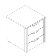 Schubladenblock passend zum Schrank NAYA für 1-trg. Element 45 cm