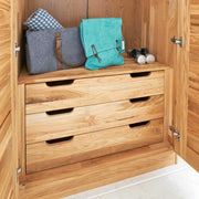 Schubladenblock passend zum Schrank NAYA für 2-trg. Element 92 cm