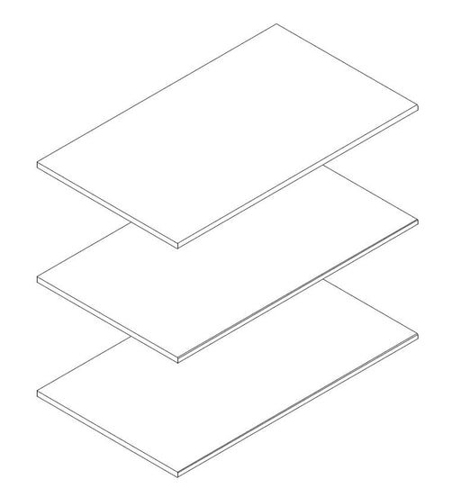 3er-Set Einlegeböden 92 cm für Schrank NAYA Wildeiche massiv