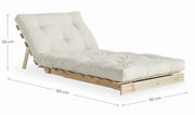 Schlafsofa ROOTS 90 cm Sofa Kiefer massiv unbehandelt von Karup