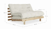 Schlafsofa ROOTS 140 cm Sofa Kiefer massiv unbehandelt von Karup