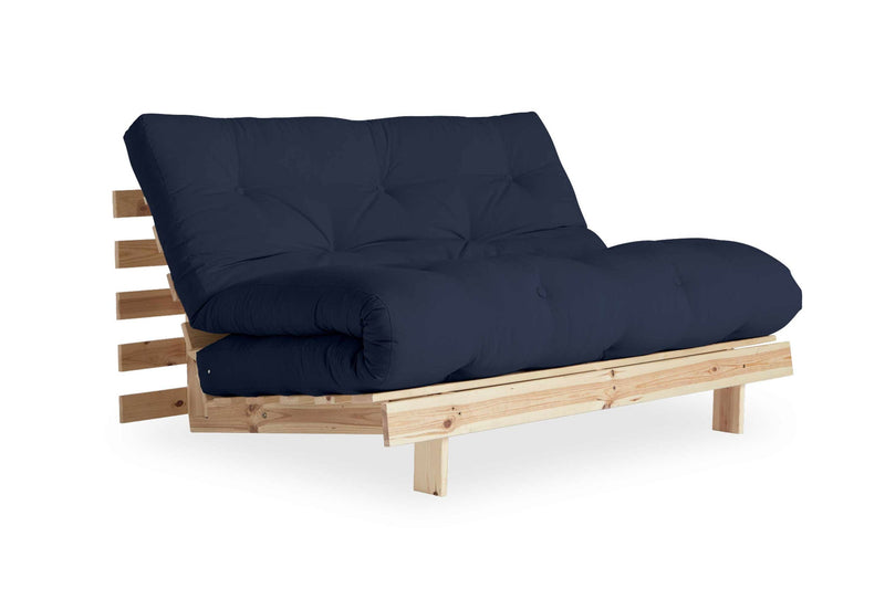 Schlafsofa ROOTS 140 cm Polster NAVY Blue Klappsofa Gestell Kiefer