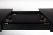 Esstisch GLIMPS BLACK von ZUIVER 120 x 80 ausziehbar Esche