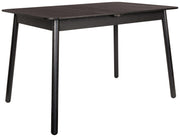 Esstisch GLIMPS BLACK von ZUIVER 120 x 80 ausziehbar Esche