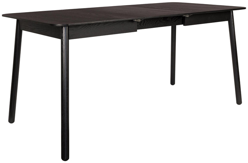 Esstisch GLIMPS BLACK von ZUIVER 120 x 80 ausziehbar Esche