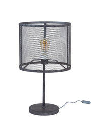 Tischleuchte ROND Silber Antik Look