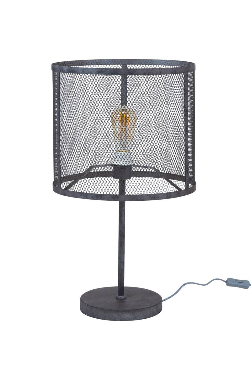 Tischleuchte ROND Silber Antik Look