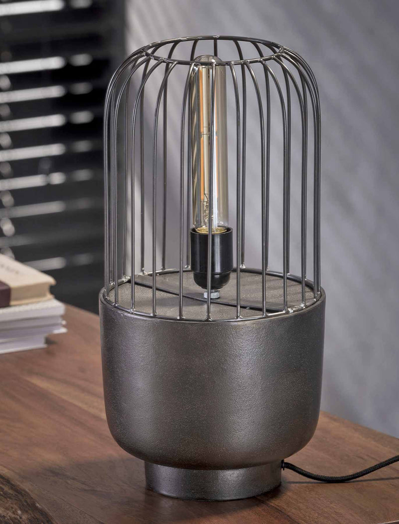 Tischleuchte ANIKA 1-flammig Farbton Black Nickel