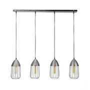 Hängeleuchte Pendelleuchte ANISSA 4-flammig Farbton Black Nickel