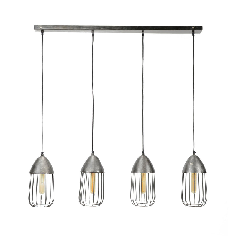 Hängeleuchte Pendelleuchte ANISSA 4-flammig Farbton Black Nickel
