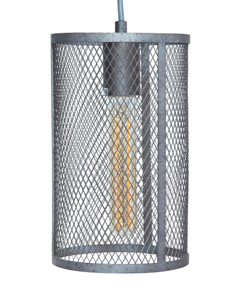 Pendelleuchte Hängeleuchte BO mit 3 Schirmen Nickel Antik Optik