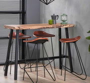 Bartisch JOHAN 125 x 46 cm Tischplatte Akazie massiv