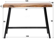 Bartisch JOHAN 125 x 46 cm Tischplatte Akazie massiv