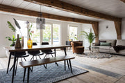 Esstisch ALAGON Walnuss mit Baumkante 160 x 90 cm von Dutchbone