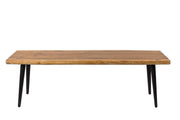 Bank ALAGON Walnuss mit Baumkante 120 cm von DUTCH BONE