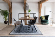 Bank ALAGON Walnuss mit Baumkante 120 cm von DUTCH BONE