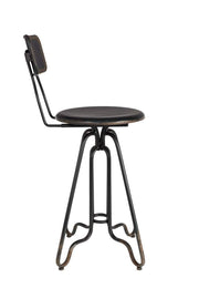 Vintage Barhocker OVID BLACK von DutchBone