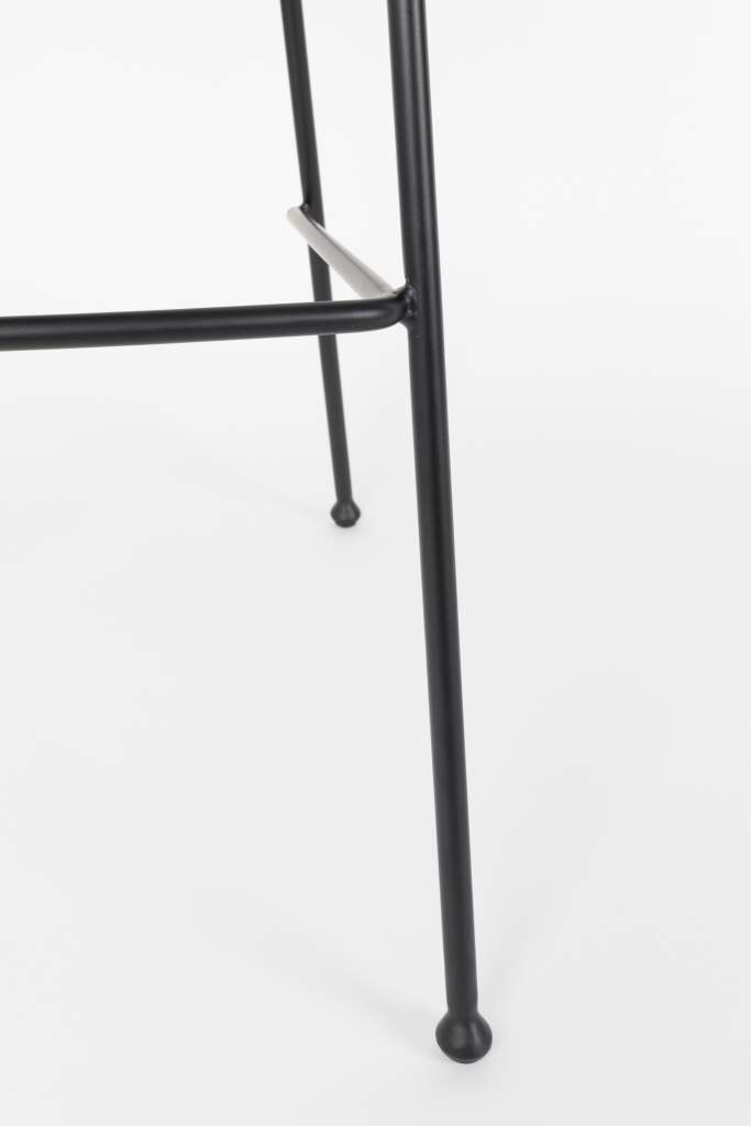 Barhocker FESTON Filzoptik Grau von ZUIVER 